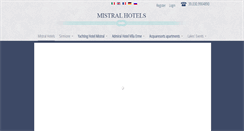 Desktop Screenshot of mistralhotels.it