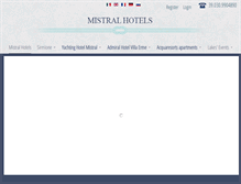 Tablet Screenshot of mistralhotels.it